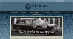 Desktop Screenshot of mahamfuneralhome.com